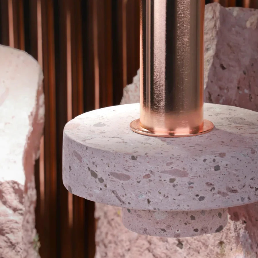 Nordic Bedroom Bed Modern Simple Intelligent Marble Chandelier