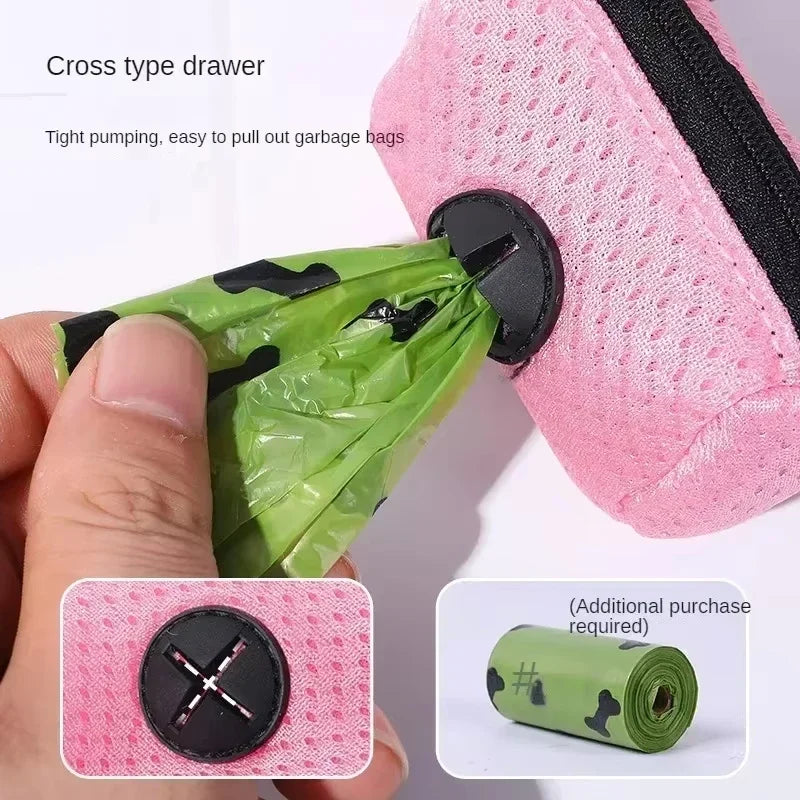 Dog Poop Pickup Bag Holder Pet Supplies Dog Pooper Cleaning Tool Pet Waste Bag Dispenser Dogs Walking Garbage Bags Dispensers