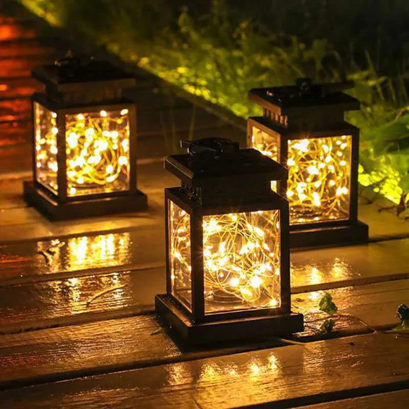 Solar LED Lights Outdoor Focus Floor Lanterns Panels
