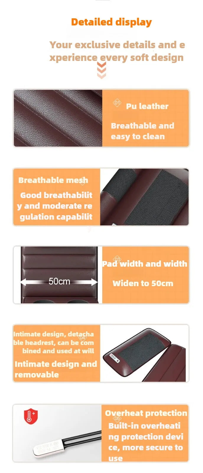 Electric Full Body Massage Mattress With Heating Hand Control Shoulder Neck Waist Airbag Back Kneading Vibration Massage Cushion