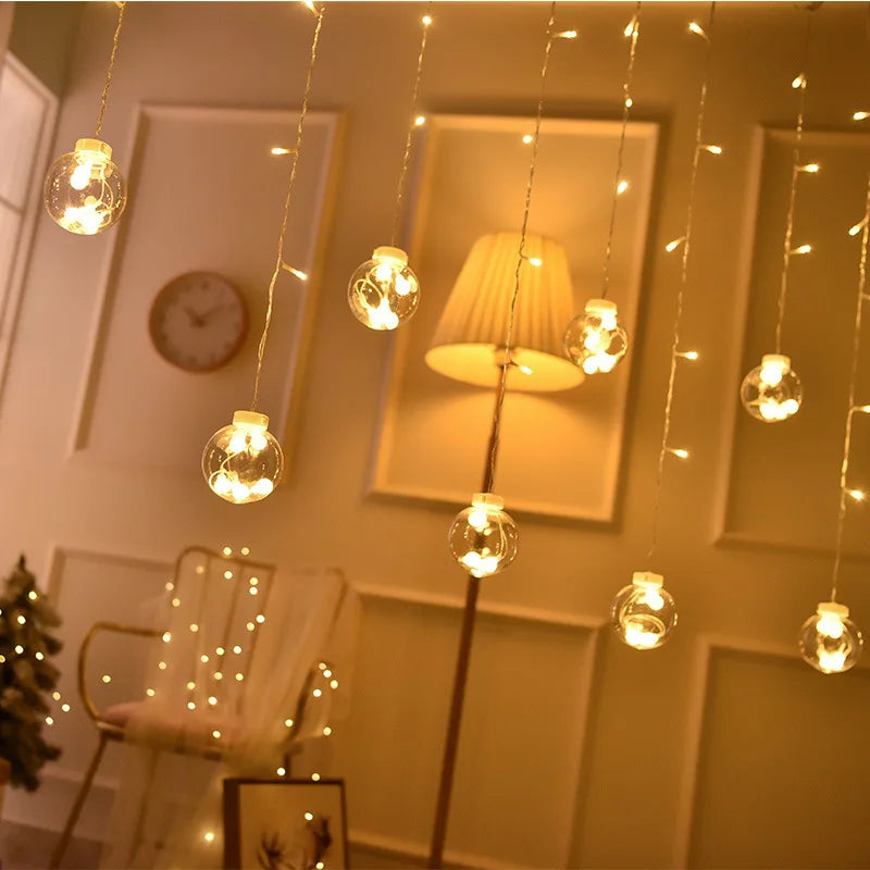 Christmas Led Lights Decoration Fairy String for Room Light Curtain