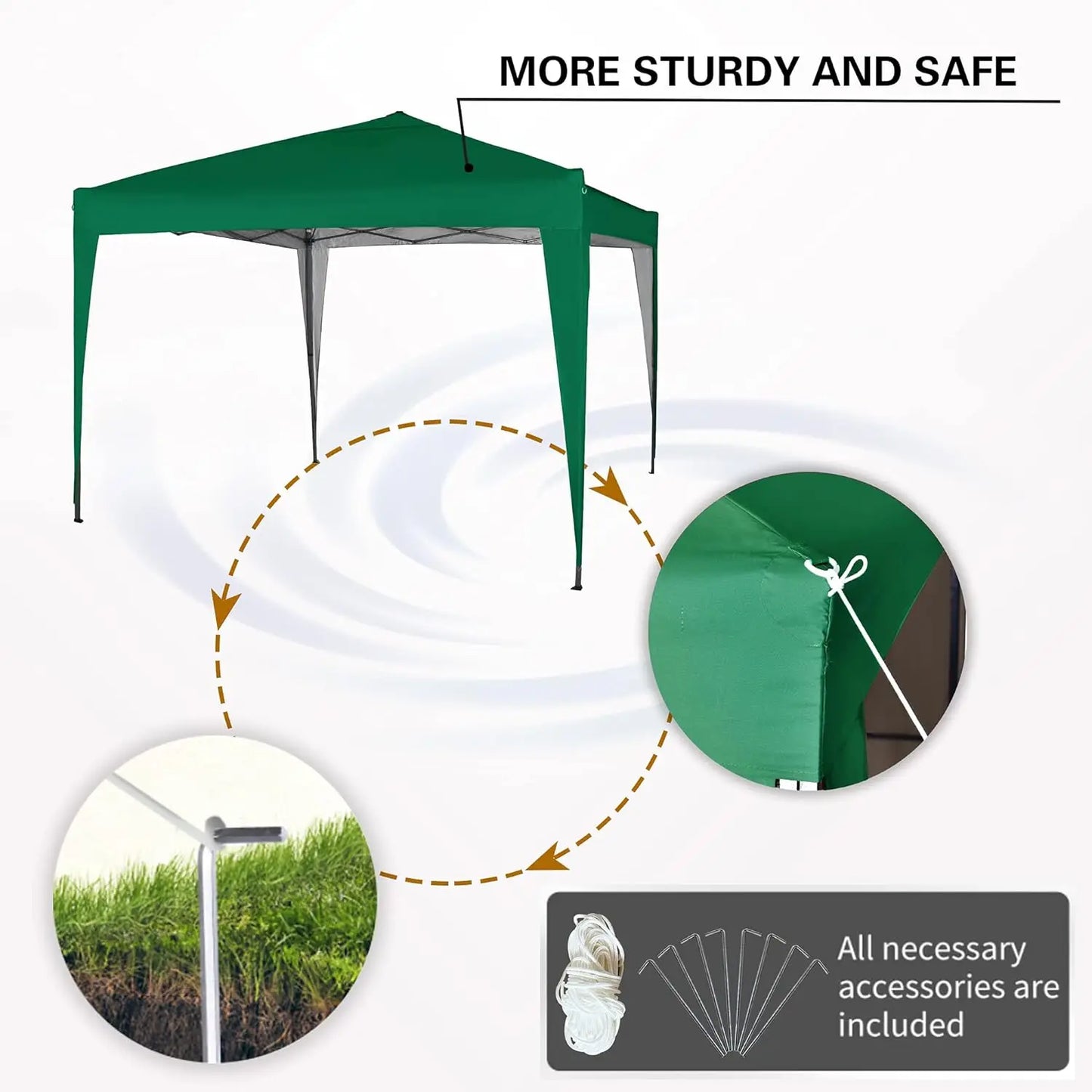 Mcc direct 3x3m Pop-up Gazebo Waterproof Outdoor Garden Marquee Canopy NS