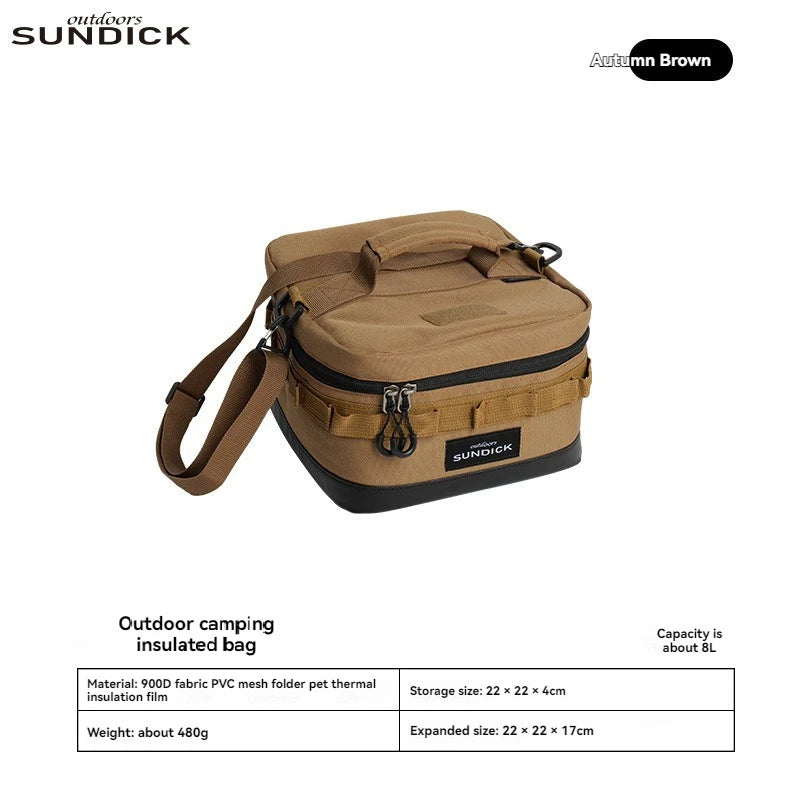 Large Picnic lce Bag 900D Cloth Camping Travel Organizer Waterproof Thermal Lunch Box for Camping BBQ Family Outdoor Activities