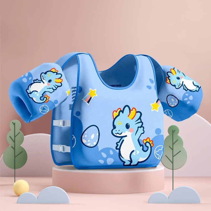 Pool Float Swim Vest Beginner Buoyancy Vest Swimming Ring Tube Swimming Arm Ring Water Play Equipment No Inflation