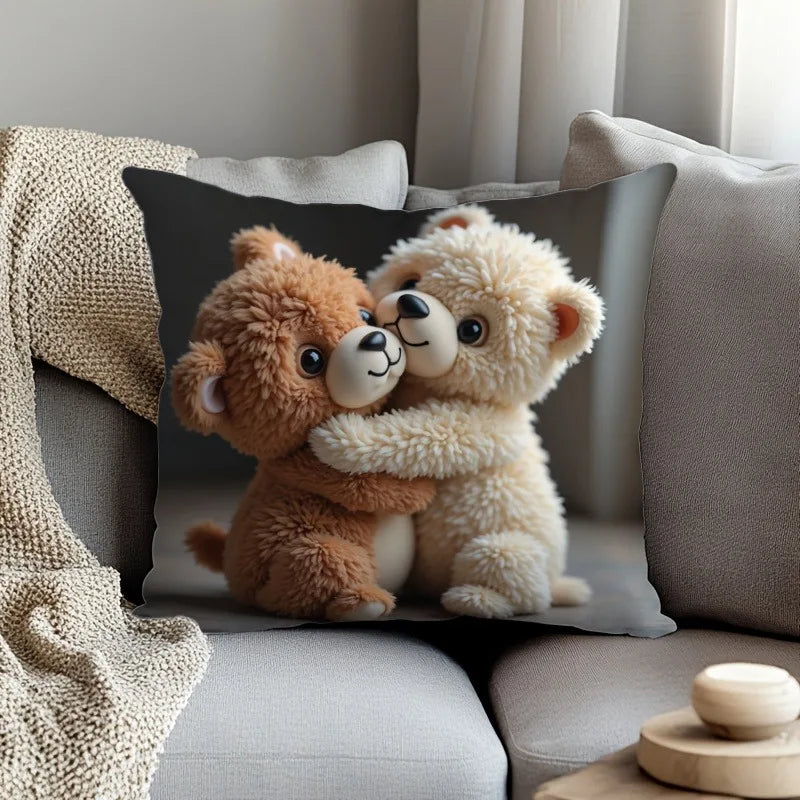 Cuddle-Tastic Teddy Bears Printed Pillowcase