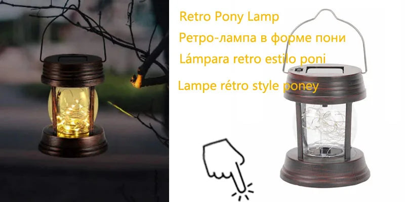 Solar LED Lights Outdoor Focus Floor Lanterns Panels