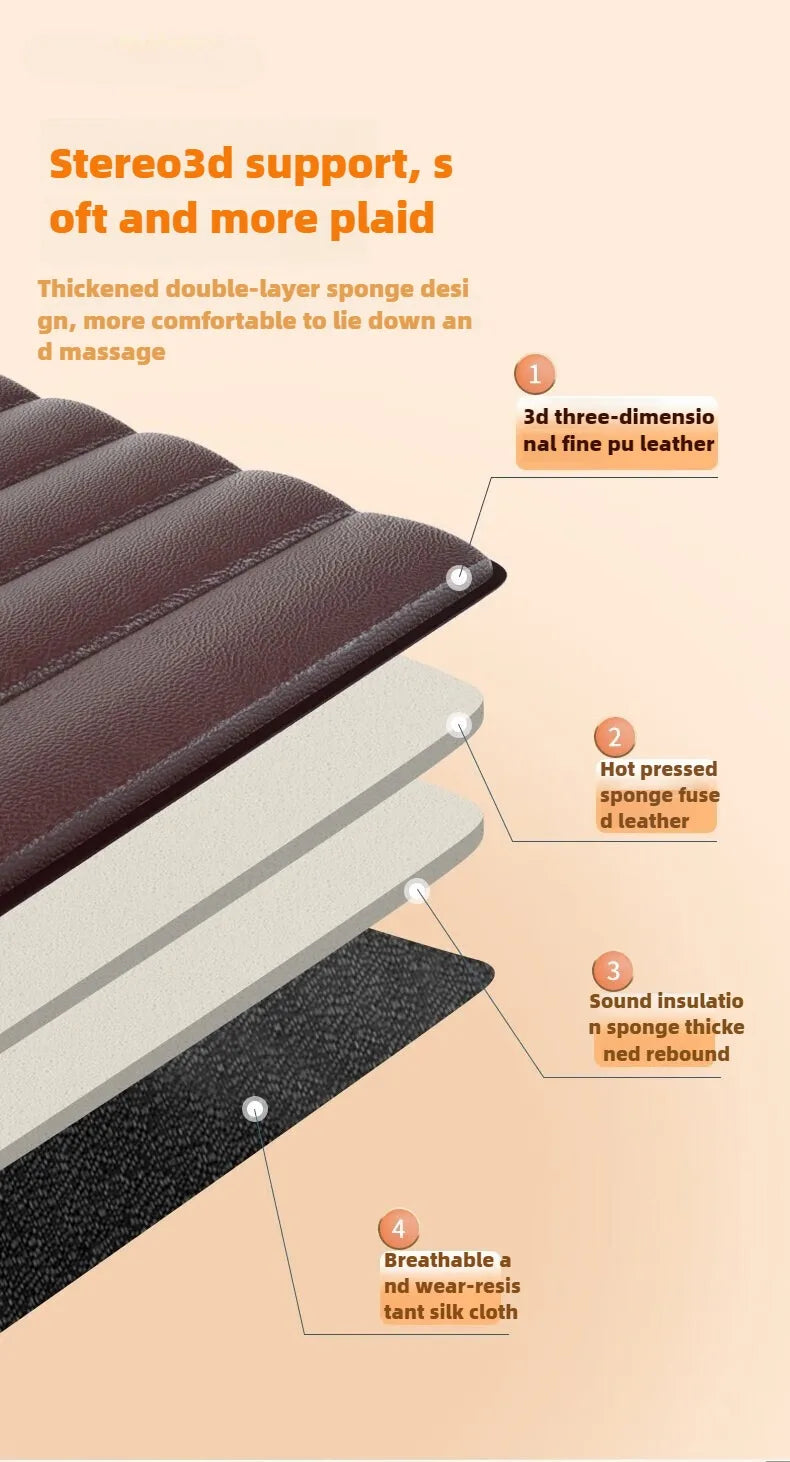 Electric Full Body Massage Mattress With Heating Hand Control Shoulder Neck Waist Airbag Back Kneading Vibration Massage Cushion