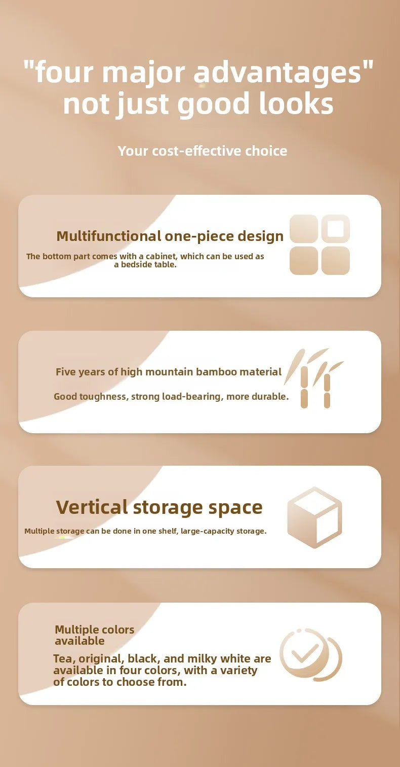 Small apartment solid wood Bedroom Unit with drawers and integrated hanger section