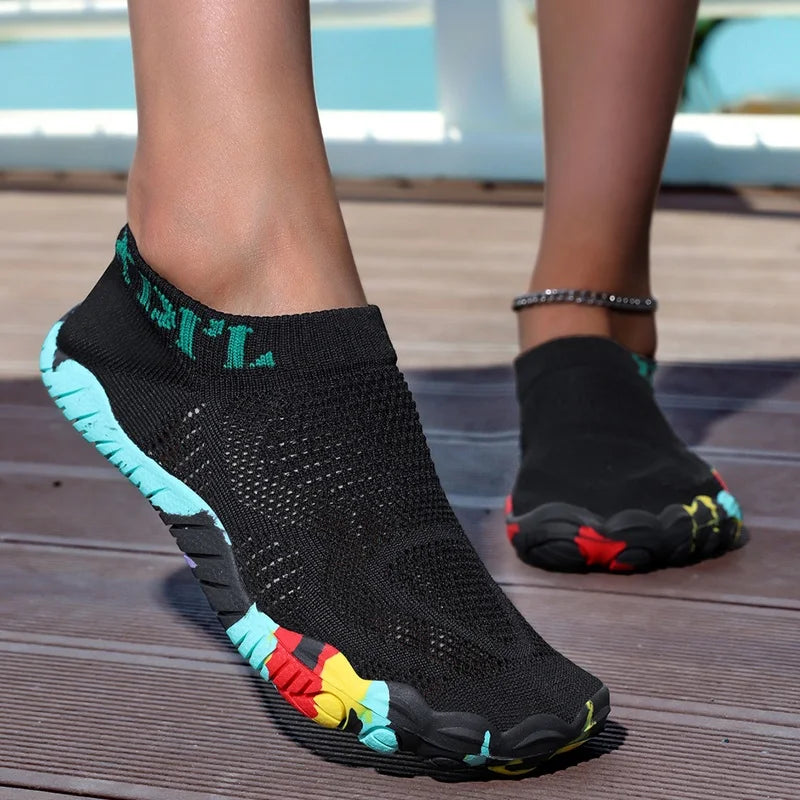 Water Wading Shoes, Beach Outdoor Hiking Shoes, Quick Drying, Breathable, Non Slip Diving Shoes, Lightweight Fitness Yoga Shoes