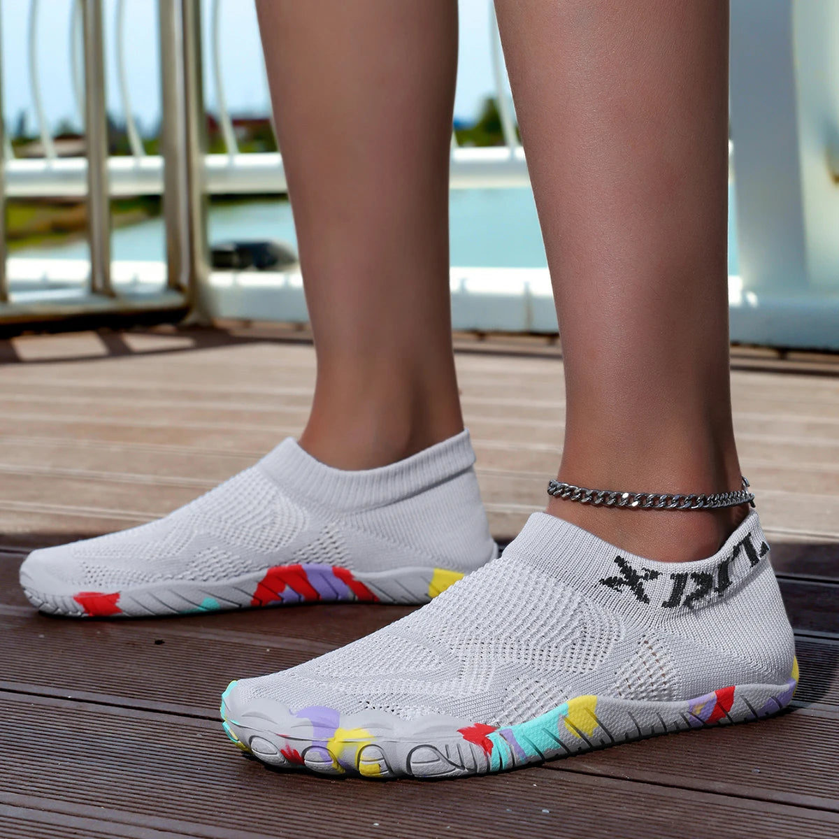 Water Wading Shoes, Beach Outdoor Hiking Shoes, Quick Drying, Breathable, Non Slip Diving Shoes, Lightweight Fitness Yoga Shoes