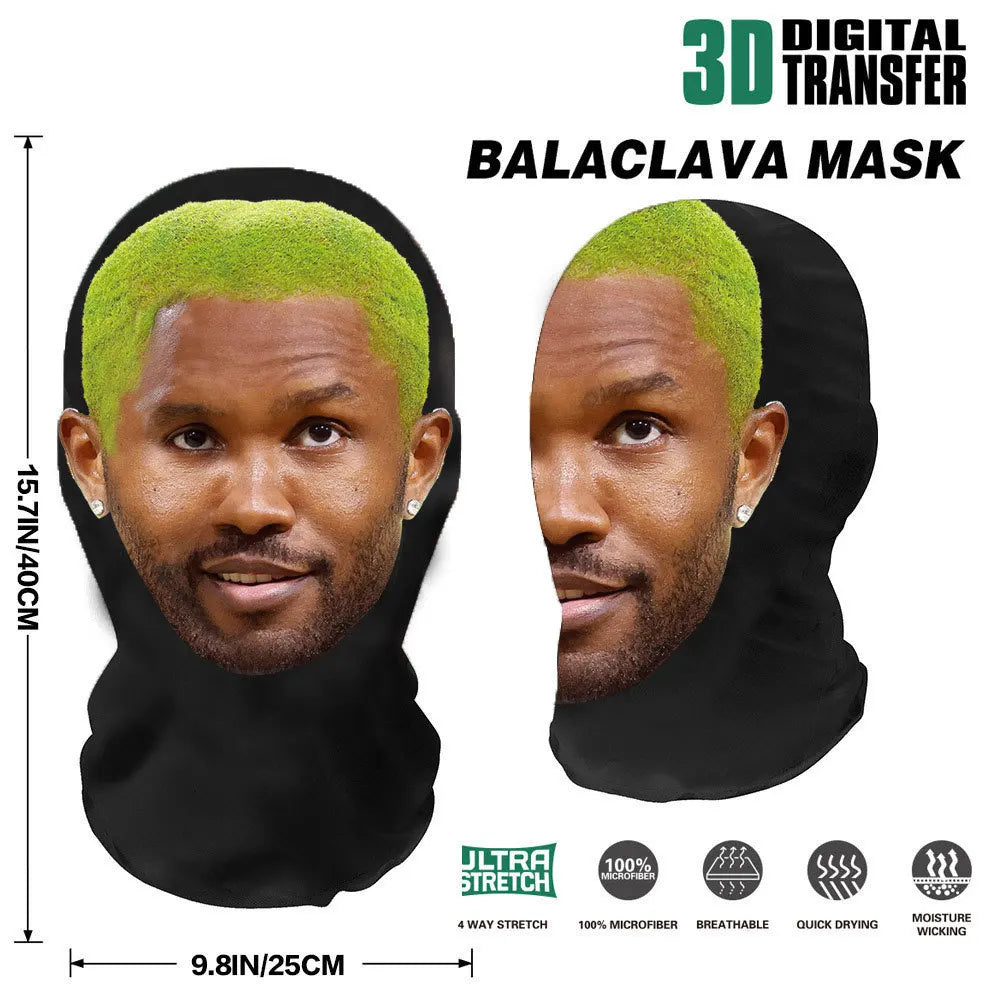 Cosplay 3D Printed Celebrity Stretch Mesh Full Face Mask for Men or Women
