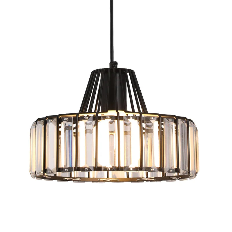 Modern Pendant Light Nordic Crystal Led Chandelier Hanging Ceiling Lamp Luxury Indoor Lustre Dining Room Kitchen Island Fixture