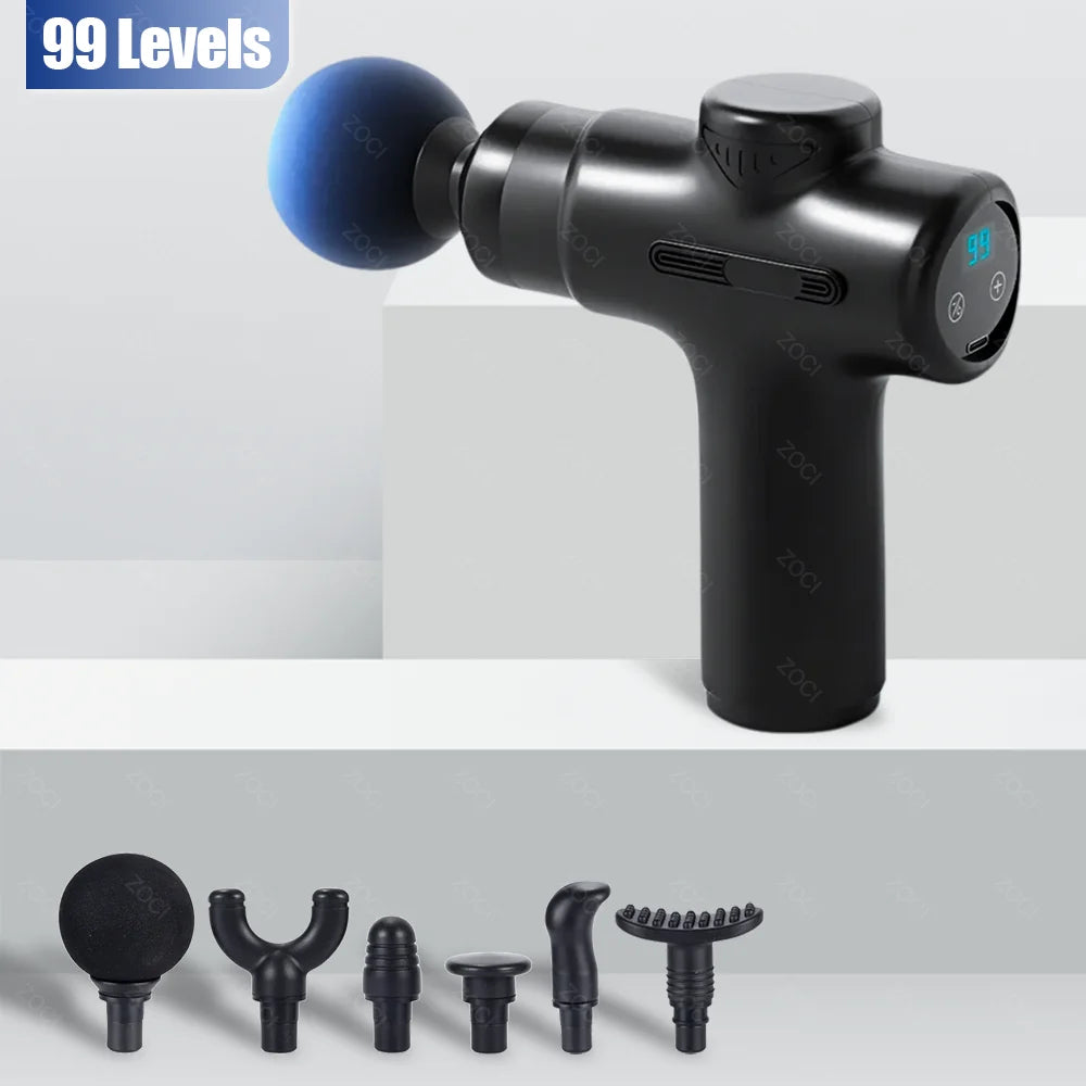 Mini 99 Speed Massage Gun Professional Electric Fascia Gun Portable Powerful Handheld Deep Tissue Muscle Vibrating Massager