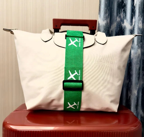Aircraft printed nylon luggage fixed strap with one pack