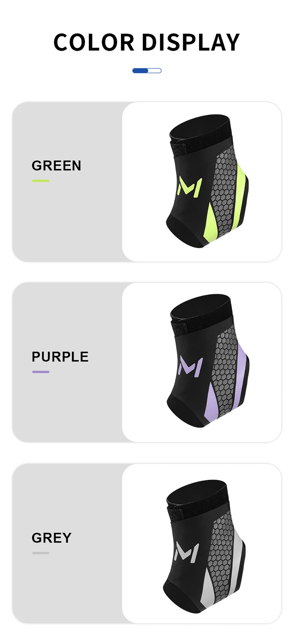 GTUBIKE 1PC Ankle Brace & Elastic Supports for Men and Women,Foot Support Ankle Compression Sleeve,Foot Wrap Ankle Brace Sleeves
