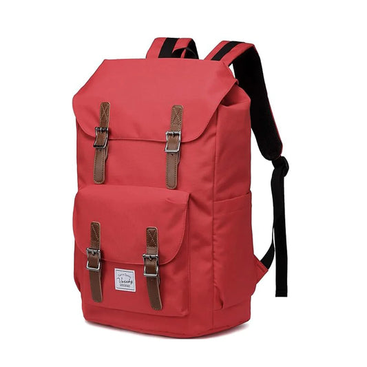 Unisex Vintage Backpack 26L Large Capacity School Rucksack for Men And Women Water Resistant 15.6inch Laptop Compartment Casual Travel Bag