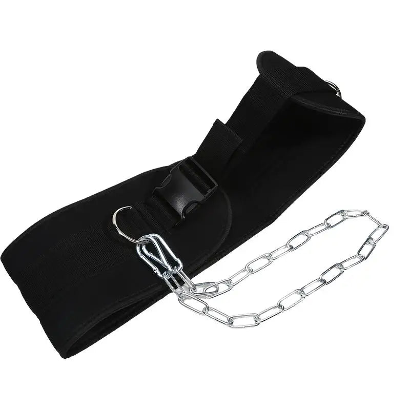 Pull up weight carrying fitness belt for men, squat horizontal bar, waist protection, back muscle strength training belt
