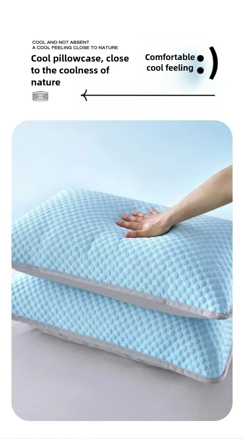 Ice Silk Cooling Pillowcase New 2/1PC Breathable Summer Bedding Washable Pillow Cover 48x74cm Sleepers Air Conditioning Comfort