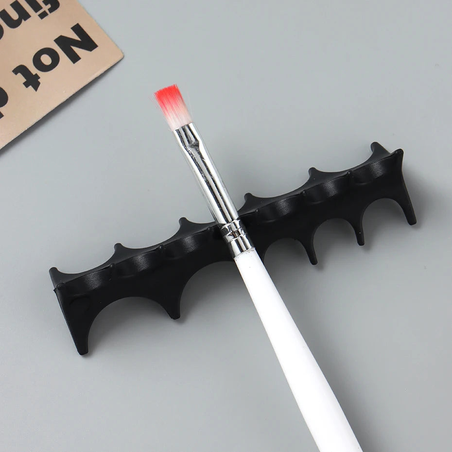 Soft Silicone Nail Pen Holder Brush Rack Shelf