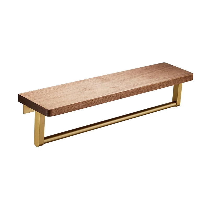 Bathroom Rack Wall-mounted Shelf with Towel Storage