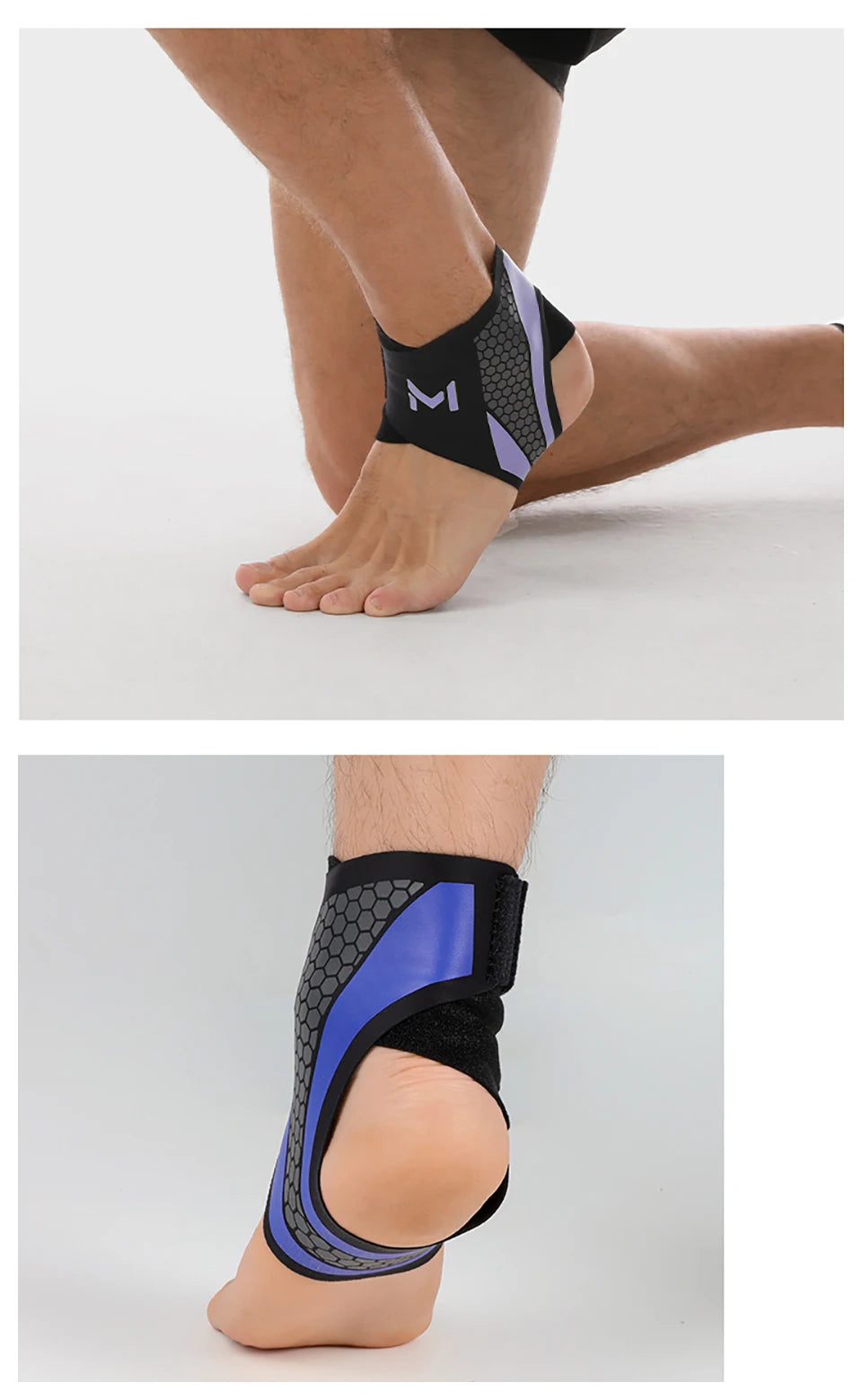 GTUBIKE 1PC Ankle Brace & Elastic Supports for Men and Women,Foot Support Ankle Compression Sleeve,Foot Wrap Ankle Brace Sleeves