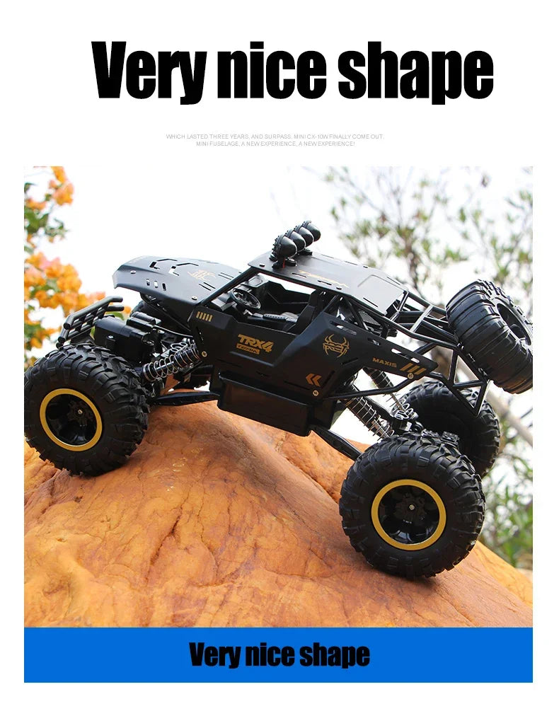 4WD Remote Control Car With Led Lights 2.4G Radio RC Cars - Off-Road Gifts