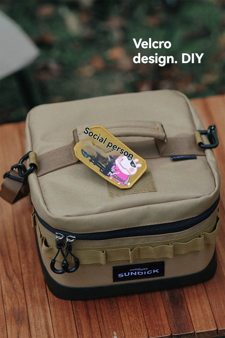 Large Picnic lce Bag 900D Cloth Camping Travel Organizer Waterproof Thermal Lunch Box for Camping BBQ Family Outdoor Activities