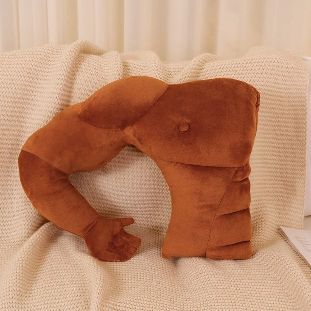 Creative Arm Pillow Hunky Chest Throw Pillow Body Shape Pillow Cuddle Pillow PP Filling Boyfriend Pillow Sleep Cushion