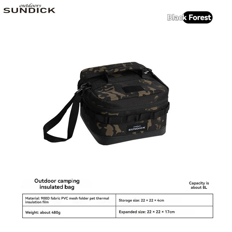 Large Picnic lce Bag 900D Cloth Camping Travel Organizer Waterproof Thermal Lunch Box for Camping BBQ Family Outdoor Activities