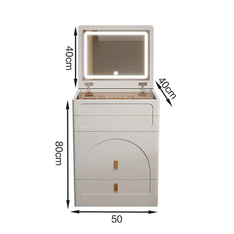 Unique Bedroom Makeup Vanities Illuminated Dressing Table with Mirror