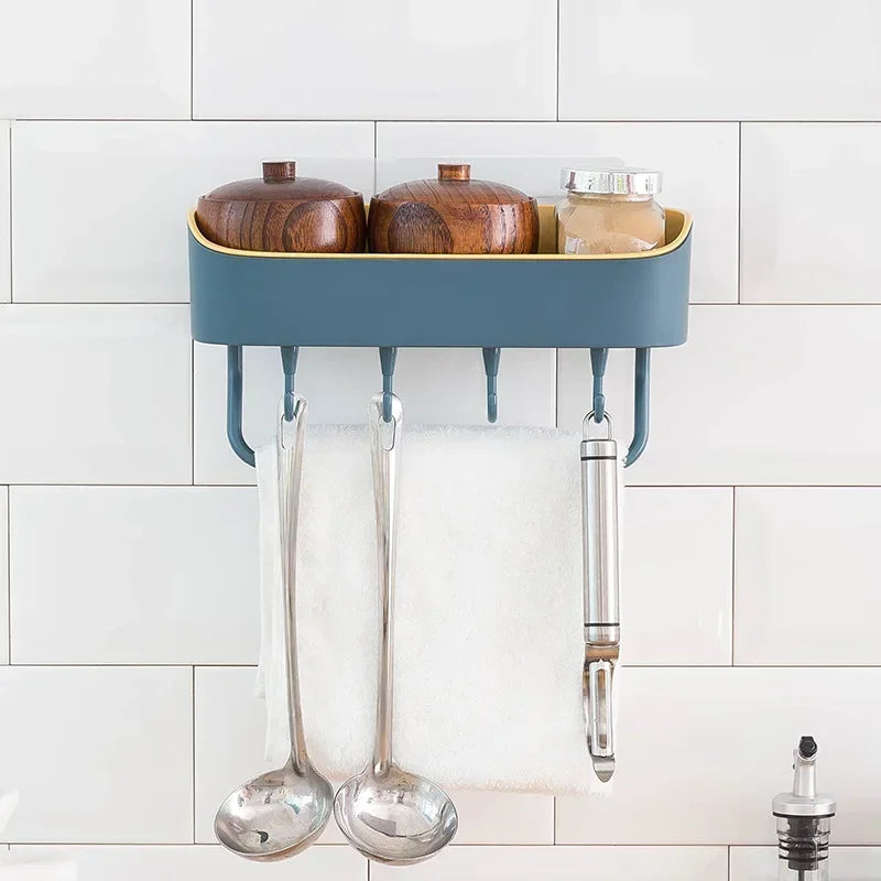 Bathroom Floating Wall - Mounted Shelves, Shower Hanging Basket