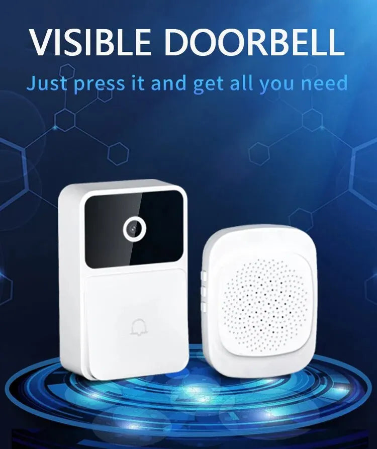 Home Security Video Doorbell: Wireless HD Camera,  Intercom & Voice Feature