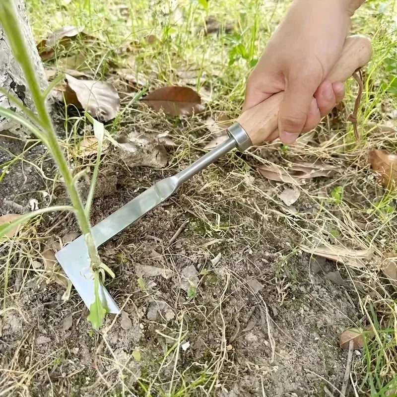 Manual Weeding Machine Set: Mower Sickle + Road Crack Weeding Tool + Garden Hand Shovel - Heavy Duty Carbon Steel for Outdoor &