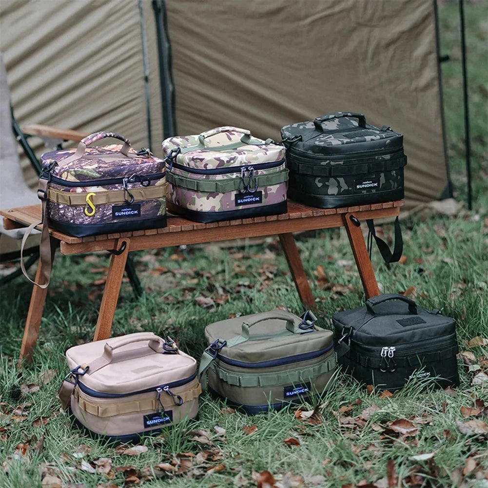 Large Picnic lce Bag 900D Cloth Camping Travel Organizer Waterproof Thermal Lunch Box for Camping BBQ Family Outdoor Activities