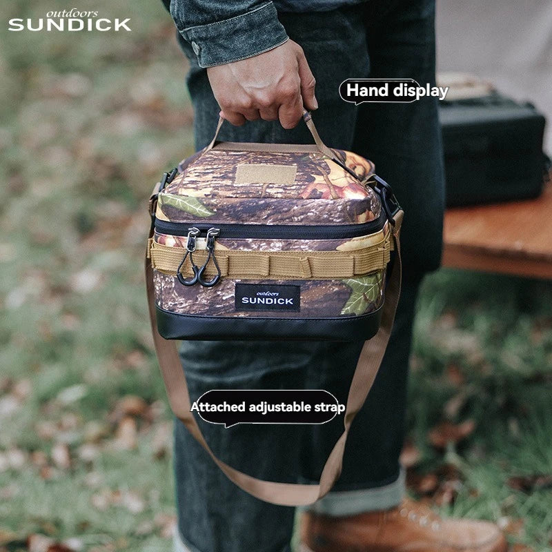 Large Picnic lce Bag 900D Cloth Camping Travel Organizer Waterproof Thermal Lunch Box for Camping BBQ Family Outdoor Activities