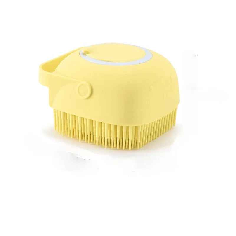 Dog or Cat Bath Massage Brush - Soft Safety Silicone