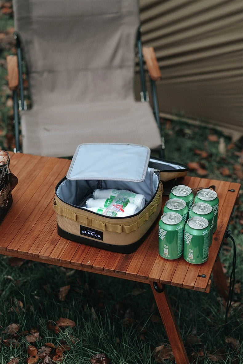 Large Picnic lce Bag 900D Cloth Camping Travel Organizer Waterproof Thermal Lunch Box for Camping BBQ Family Outdoor Activities