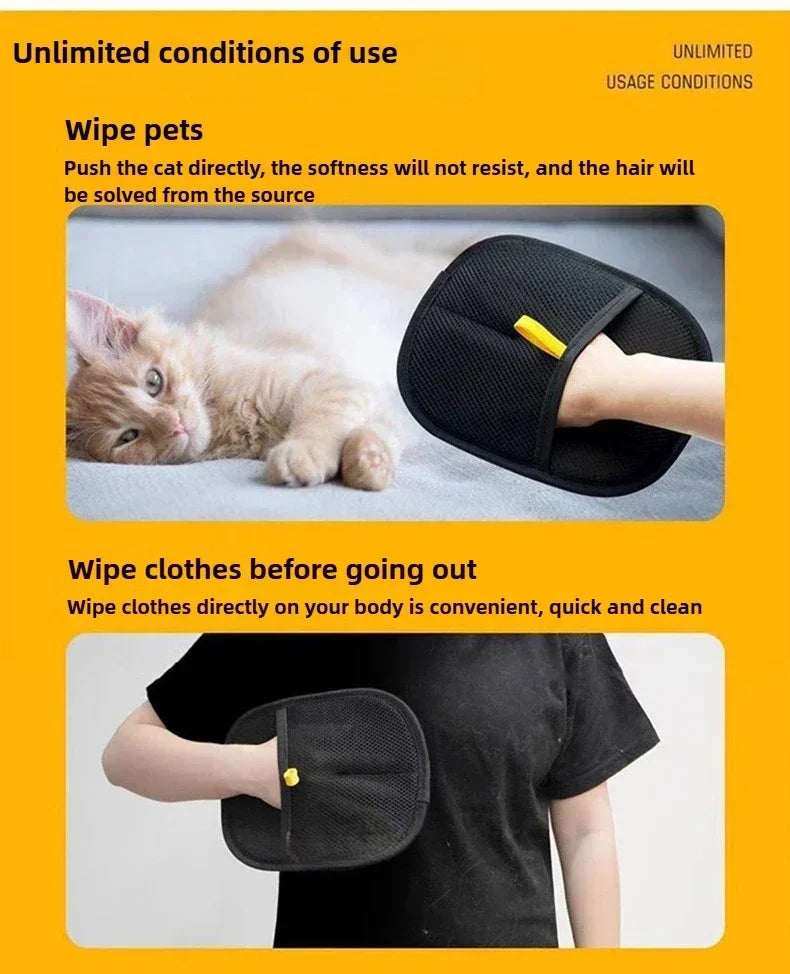 Pet Hair Removal Gloves Depilation Brushing Tools For Dog Cat