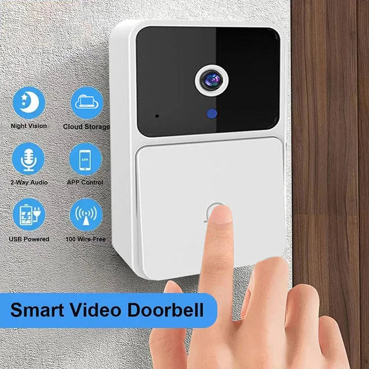 Home Security Video Doorbell: Wireless HD Camera,  Intercom & Voice Feature