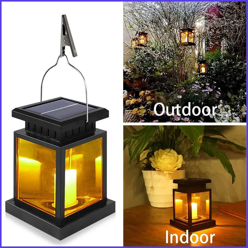 Solar LED Lights Outdoor Focus Floor Lanterns Panels