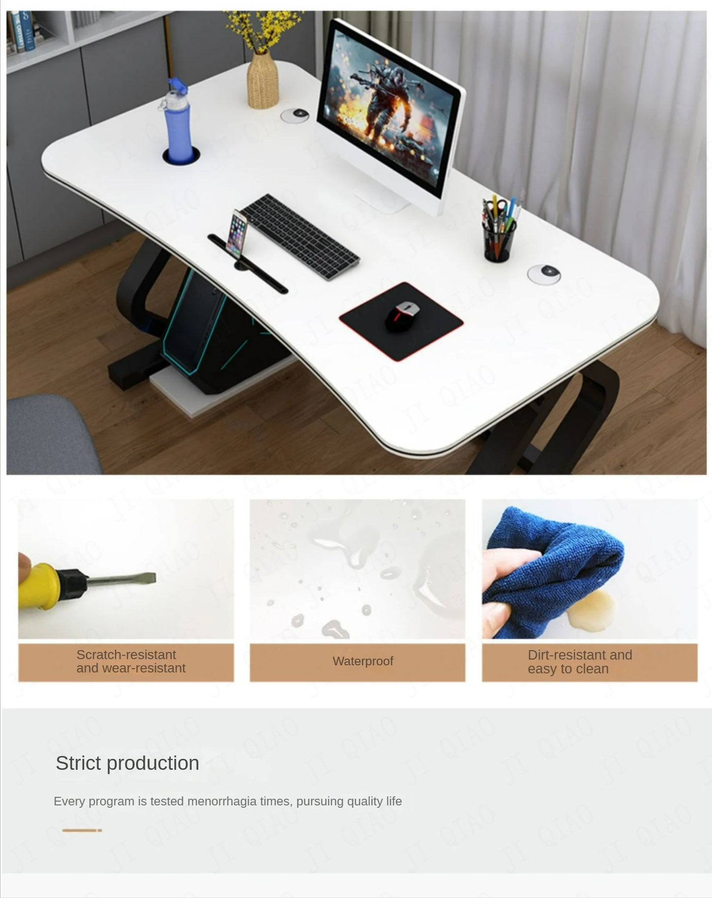 Stylish Office Work Desk or desktop Computer Gamer Desk