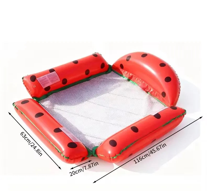 New Water Hammock Recliner Inflatable Floating Swimming Mattress Sea Swim Ring Swimming Pool Party Toy Recliner Swimming