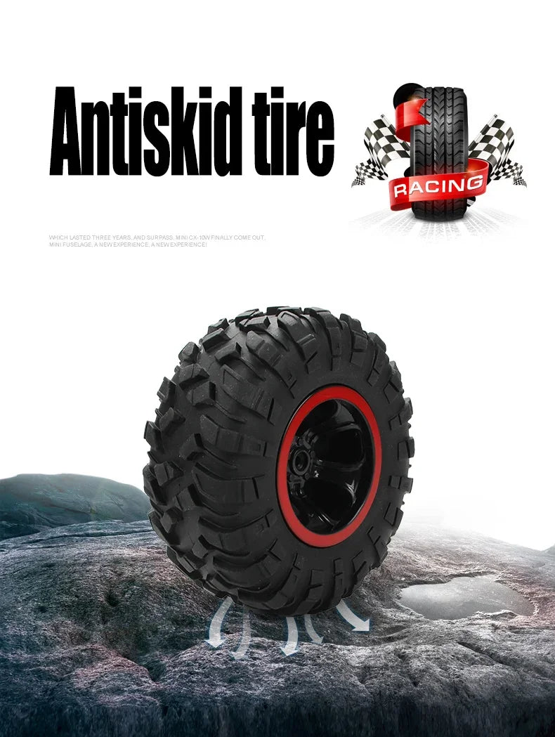 4WD Remote Control Car With Led Lights 2.4G Radio RC Cars - Off-Road Gifts