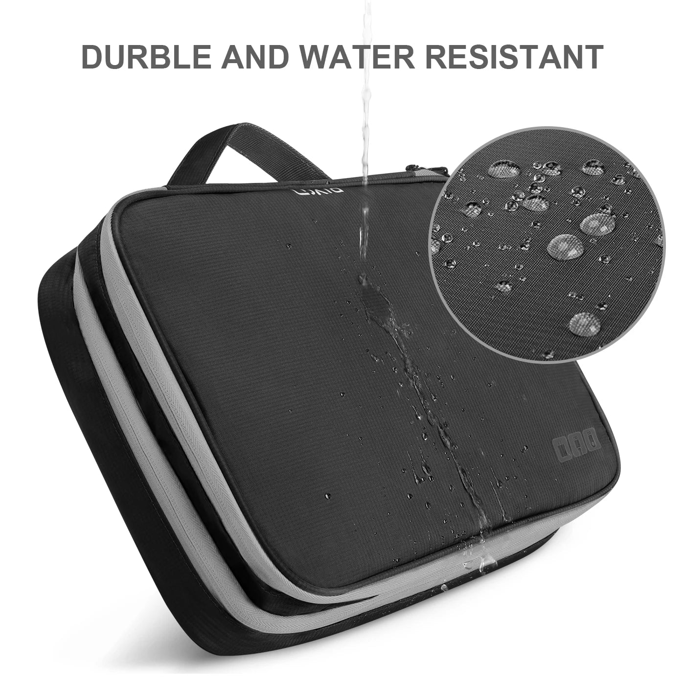 Portable Electronic Accessories Travel case,Cable Organizer Bag Gadget Carry Bag for iPad,Cables,Power,USB Flash Drive, Charger