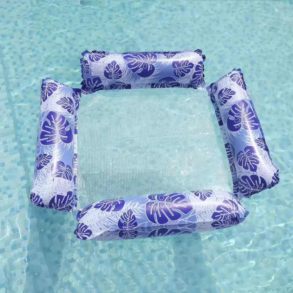 New Water Hammock Recliner Inflatable Floating Swimming Mattress Sea Swim Ring Swimming Pool Party Toy Recliner Swimming
