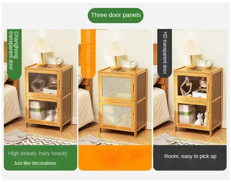 Bedside Table Modern - Solid Wood