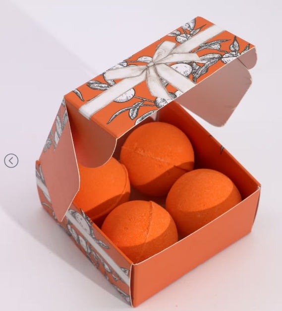 Set of 4 Vitamin C Bath Bombs – Aromatherapy Quartet