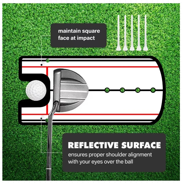 Golf Putting Practice Mirror Putting Mirror Alignment Training Aid