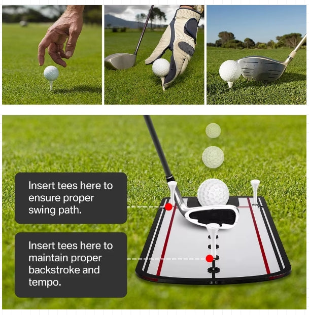 Golf Putting Practice Mirror Putting Mirror Alignment Training Aid