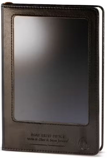 80 leaf A5 Intention Note Book - LCD Wipe Screen - Cork Leather Effect